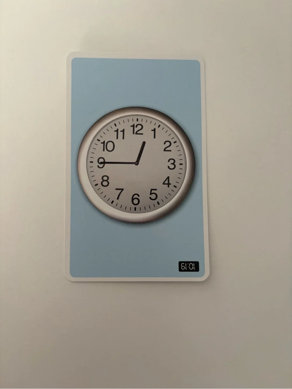 Telling Time Flash Cards - Yellow 1&2 grade